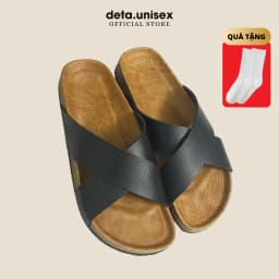 Thumbnail Dép Birken Đế Trấu Quai Chéo Nam Nữ Chữ X DETAUNISEX - DETA23 2