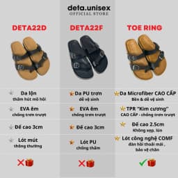 Thumbnail Dép Birken Đế Trấu Xỏ Ngón thời trang nam nữ DETAUNISEX - DETA22 1