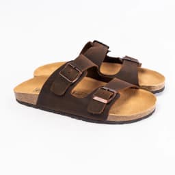 Thumbnail Dép Birken Đế Trấu Hai Quai Ngang Da Bò Thương Hiệu BIOLINE - D01 1