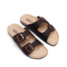Thumbnail Dép Birken Đế Trấu Hai Quai Ngang Da Bò Thương Hiệu BIOLINE - D01 4