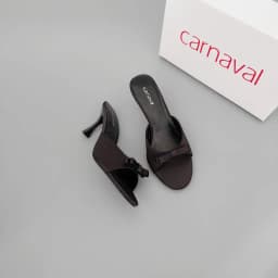 Thumbnail Dép Cao Gót Nữ Carnaval Gót Cao 7cm - 9cm Siêu Tôn Dáng Quai Ngang Trang Trí Nơ Siêu Xinh - VS91 4
