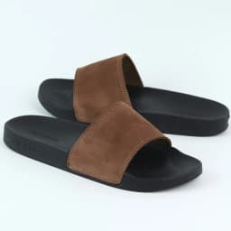 Thumbnail Dép da nam quai ngang slipper nữ Đen Trắng Nâu da bò HISHOO thời trang cao cấp siêu nhẹ size 36-45 U114 2