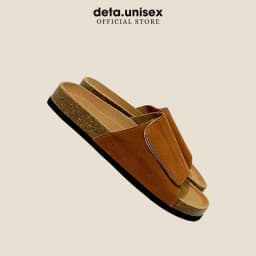 Thumbnail Dép đế trấu bảng ngang xé dán Detaunisex thấm hút mồ hôi chân - DETA17 3