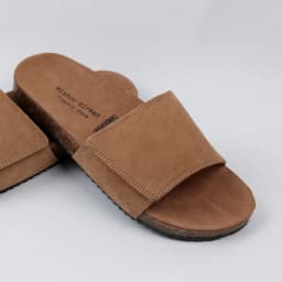 Thumbnail Dép đế trấu birken nam nữ unisex BÒ da lộn Xé Dán quai ngang chính hãng BIGSIZE 35 - 43 Hishoo R103 3