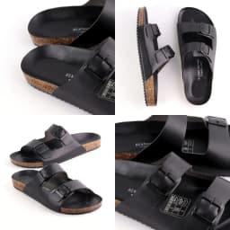 Thumbnail Dép Đế Trấu Nam Nữ Birken  2 Khóa Da PU Hishoo S093 3