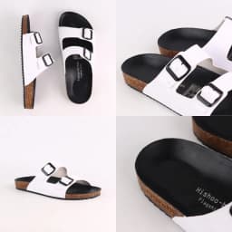 Thumbnail Dép Đế Trấu Nam Nữ Birken  2 Khóa Da PU Hishoo S093 4