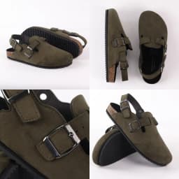 Thumbnail Dép đế trấu sục Sandal Boston nam nữ unisex quai ngang đi học công sở bigsize chính hãng Hishoo VNXK  R111 1