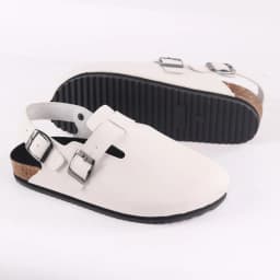 Thumbnail Dép đế trấu sục Sandal Boston nam nữ unisex quai ngang đi học công sở bigsize chính hãng Hishoo VNXK  R111 4