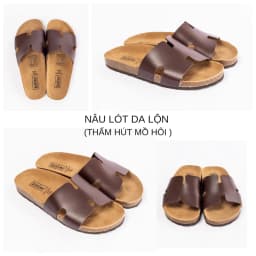 Thumbnail Dép đế trấu chữ H nam nữ thời trang Birken cực xinh và cá tính BIOLINE - PU04 4