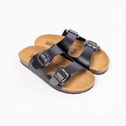 Thumbnail Dép đế trấu quai ngang 2 khoá Birken phong cách văn phòng Bioline - PU 01 1