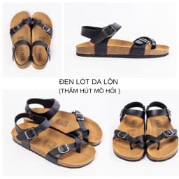Thumbnail Dép đế trấu sandal quai hậu xỏ ngón nam nữ Birken thời trang văn phòng BIOLINE - PU14 4