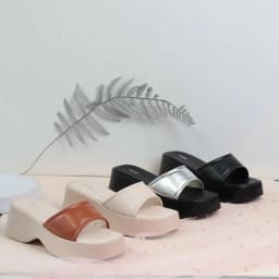 Thumbnail Dép Đế Xuồng Quai Ngang Da Mềm Cao 7cm Pixie H367 4