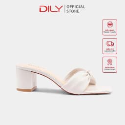 Thumbnail Dép guốc nữ DILY cao gót quai nhún êm chân gót vuông cao 5cm_ AA0292 2