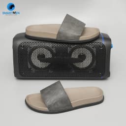 Thumbnail Dép nam quai ngang Da cao cấp SMARTMEN DC-12 Xám 3