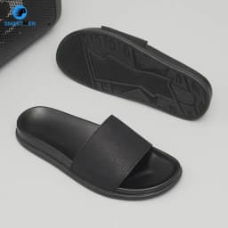 Thumbnail Dép nam quai ngang Da cao cấp SMARTMEN DC-11 Đen 2