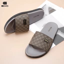 Thumbnail Dép Nam Quai Ngang kẻ ô nhám có 2 màu đế cao xu kép 2 lớp chống trơn trượt 1
