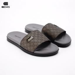 Thumbnail Dép Nam Quai Ngang kẻ ô nhám có 2 màu đế cao xu kép 2 lớp chống trơn trượt 2