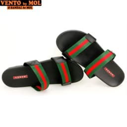 Thumbnail Dép nam Vento 2 quai ngang VT4910B màu đen | Vento  VT4910 3