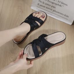 Thumbnail Dép Nữ Đế Bằng Hãng SiKetu Phong Cách Âu Mỹ Lót Đế Êm Tiện Lợi Mọi Hoạt Động Hàng Ngày 1