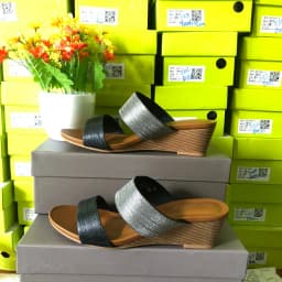 Thumbnail Dép Nữ Đế Xuồng Hãng XIANGLV Quai Ngang Da Ánh Kim Đế Cao 5 Phân Lót Đế Êm Nhẹ Kiểu Dáng Phổ Thông 4