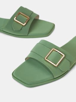 Thumbnail Dép Nữ Thời Trang JUNO mũi vuông khóa trang trí SD01101 2