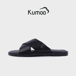 Thumbnail Dép Quai Chéo KUMOO CROSS Sandal Màu Đen SD-KUMO-004-A Da Thật Nappa Thời Trang Cá Tính Thời Thượng 1