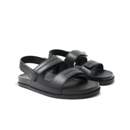 Thumbnail Dép quai hậu nam G2 Kio kiểu Sandal nam, Giày xăng đan quai hậu đi học thời trang bằng da bò đế cứng cáp 3