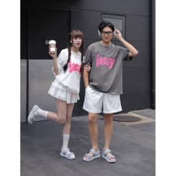 Thumbnail Dép Quai Hậu Unisex Genki Màu Xanh Xám Quai Ngang Đế Cao Su Thời Trang Sport YK278 1