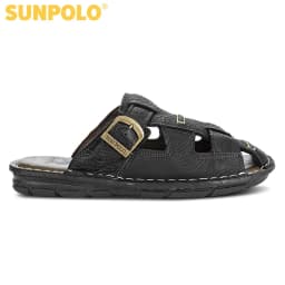 Thumbnail Dép Quai Ngang Nam Da Bò SUNPOLO ABI019 Có Big size 44 45 1
