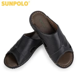 Thumbnail Dép quai ngang nam da bò SUNPOLO DQN032 4