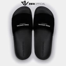 Thumbnail Dép quai ngang nam nữ slipper DWIN đen fullbox local brand 1.0 4