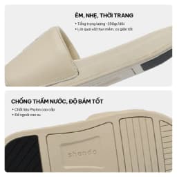 Thumbnail Dép Quai Ngang Nam Nữ Trendy 2 Thêu SH, Thoải Mái, Siêu Nhẹ Shondo Nhiều Màu 4