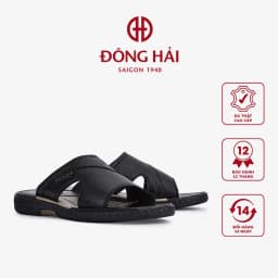 Thumbnail Dép Quai Ngang Nam Đông Hải Da Cao Cấp Êm Chân - D1132 1
