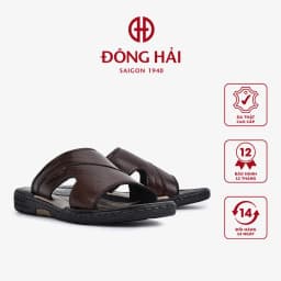 Thumbnail Dép Quai Ngang Nam Đông Hải Da Cao Cấp Êm Chân - D1132 2