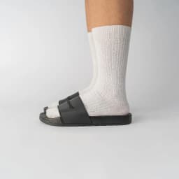 Thumbnail Dép quai ngang slipper basic nam nữ The Bad God Basic X01 Chữ Đen Fullblack (KHÔNG HỘP) 2