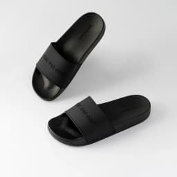 Thumbnail Dép quai ngang slipper basic nam nữ The Bad God Basic X01 Chữ Đen Fullblack (KHÔNG HỘP) 3