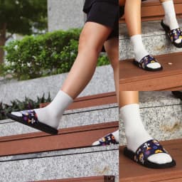 Thumbnail Dép quai ngang slipper Kẹo hay bị ghẹo cao cấp nam, nữ HISHOO siêu nhẹ da Bò thời trang size 36-45 U113 4