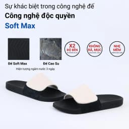 Thumbnail Dép quai ngang slipper quai dán Xé dán cao cấp nam, nữ HISHOO siêu nhẹ da bò thời trang size 36-45 VNXK U115 3