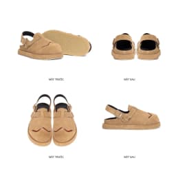 Thumbnail Dép Sandal Bánh Mì Nam Nữ THEWOLF LOW CLOG SANDAL - Đen bóng, Đen da lộn, Tan, Tobaco, Nâu cà phê 4