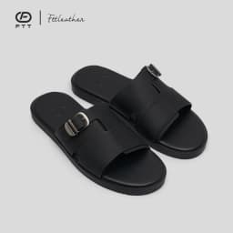 Thumbnail Dép Sandal nam FTT Leather da microfiber quai đan ngang phối khuy đế TPR bền, nhẹ, độ bám tốt 1