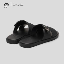 Thumbnail Dép Sandal nam FTT Leather da microfiber quai đan ngang phối khuy đế TPR bền, nhẹ, độ bám tốt 2
