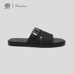 Thumbnail Dép Sandal nam FTT Leather da microfiber quai đan ngang phối khuy đế TPR bền, nhẹ, độ bám tốt 3