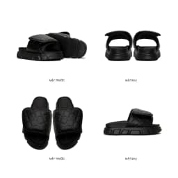 Thumbnail Dép Sandal Nam Nữ Tăng Chiều Cao THEWOLF ESSENTIAL MONOGRAM SLIDE SANDAL - Đen Trắng Nâu Beige Đỏ 2