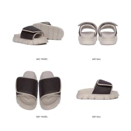 Thumbnail Dép Sandal Nam Nữ Tăng Chiều Cao THEWOLF ESSENTIAL MONOGRAM SLIDE SANDAL - Đen Trắng Nâu Beige Đỏ 4