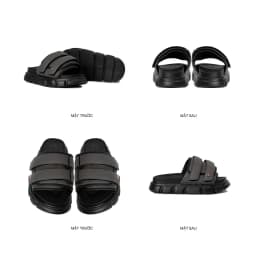Thumbnail Dép Sandal Nam Nữ Tăng Chiều Cao THEWOLF ESSENTIAL STRAP SLIDE SANDAL - Đen Xám Nâu Beige Kem Sữa 3