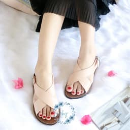 Thumbnail Dép Sandal Nữ  đẹp thời trang đi biển, đi học xinh quai bản to đế bệt có Bigsize cao cấp VNXK ulzzang Nam S002 3