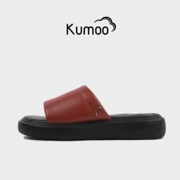 Thumbnail Dép Sandal Nữ Kumoo Đế Bánh Mì Trẻ Trung Cá Tính Màu Đỏ SD-KUMO-005-C Dép Da Quai Ngang Thời Trang 1