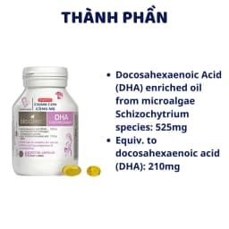 Thumbnail DHA Bầu Bioisland 60 viên phát triển trí não thai nhi, bé thông minh khỏe mạnh, hỗ trợ sáng mắt 4