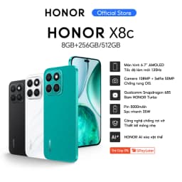 Thumbnail Điện thoại HONOR X8c 8GB + 256/512GB | Camera 108MP| Kháng bụi và nước| Snapdragon 685 | Pin 5000mAh 2