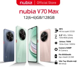 Thumbnail Điện thoại Nubia V70 Max 12(6+6)GB/128GB I Pin 6000mAh I 6.9"120Hz I Chống rơi vỡ* 1